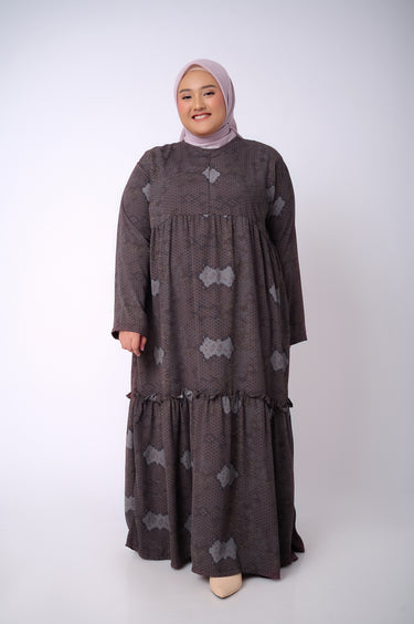 ZM Zaskia Mecca - Billo Coffe Gamis Plus Size - Romansa Khatulistiwa - Edisi Bunga Asar