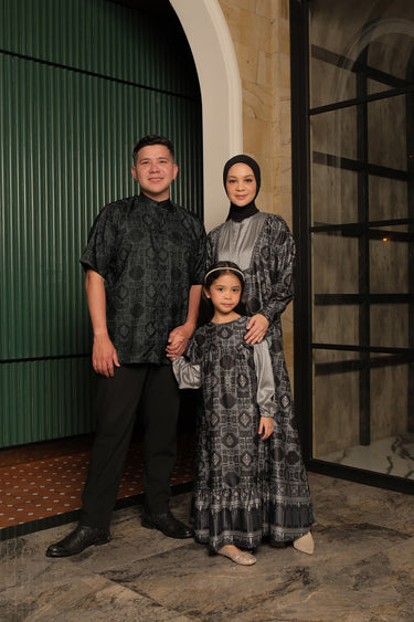 ZM Zaskia Mecca - Sarimbit Family Set 5 Ink - Teman Serumpun - Edisi Laos - Raya Collection Koleksi Lebaran Premium