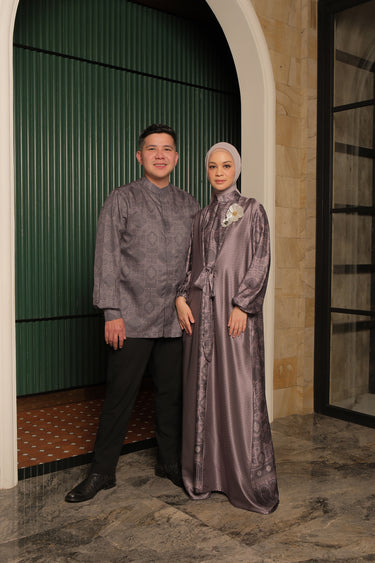 ZM Zaskia Mecca - Sarimbit Couple Set Dove - Teman Serumpun - Edisi Laos - Raya Collection Koleksi Lebaran Premium