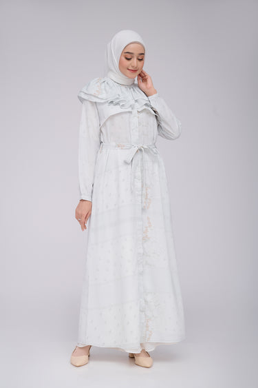 ZM Zaskia Mecca - Yelda Baby Blue Gamis - Jelita Indonesia - Edisi Cianjur